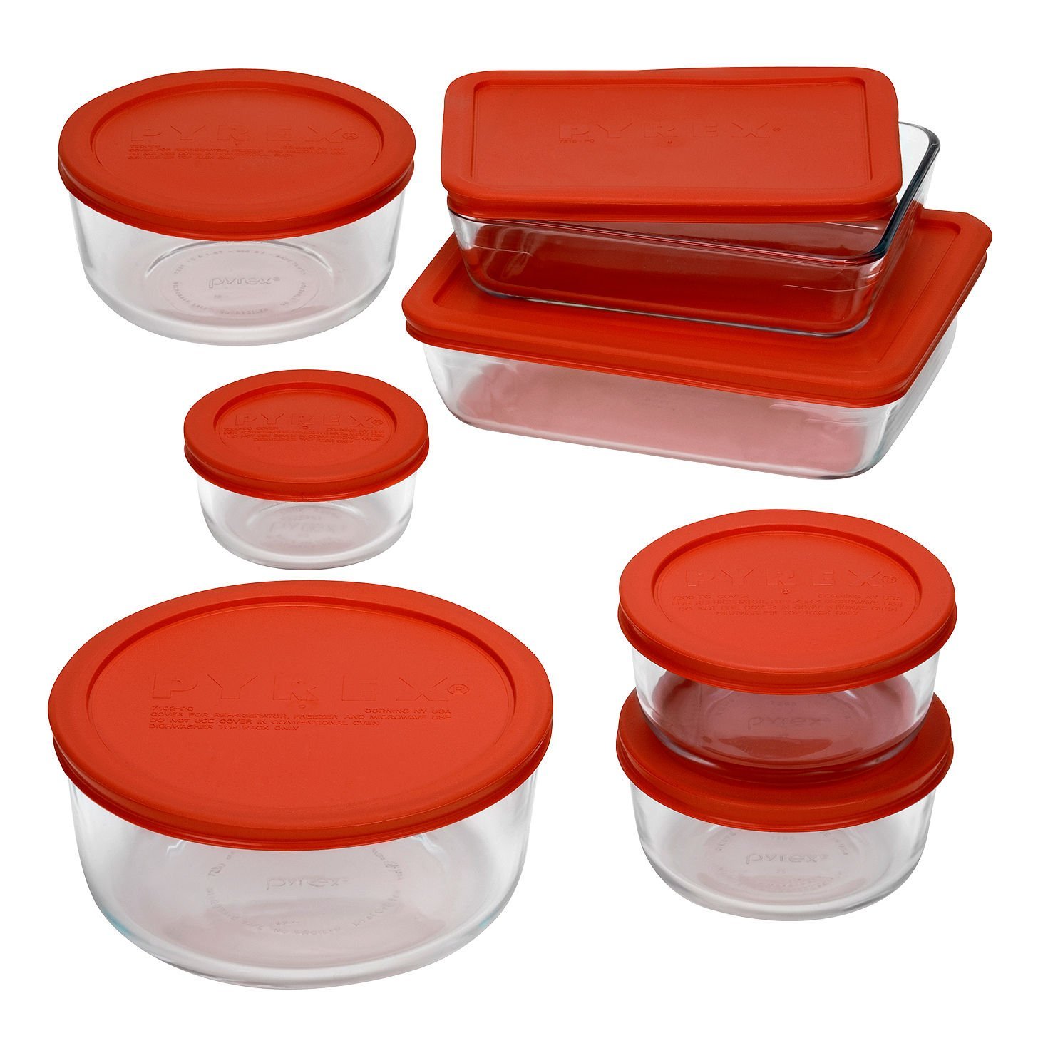 Pyrex Glass Storage Containers With Lids 