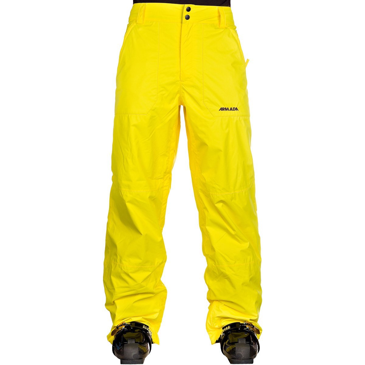 north face yellow ski pants